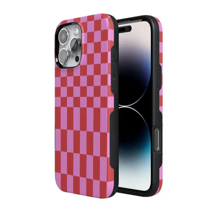 Vibe Check | Pink Checkerboard Case Phone Case Casetry