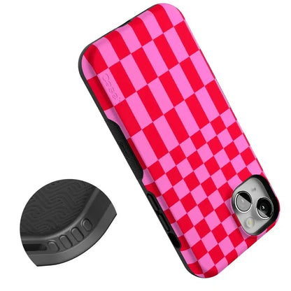 Vibe Check | Pink Checkerboard Case Phone Case Casetry