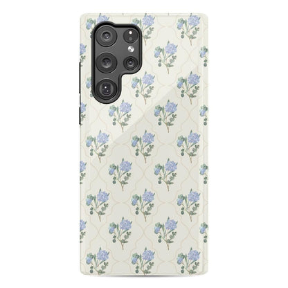 Vintage Garden | Blue Hydrangea Case iPhone Case get.casely Essential Galaxy S23 Ultra