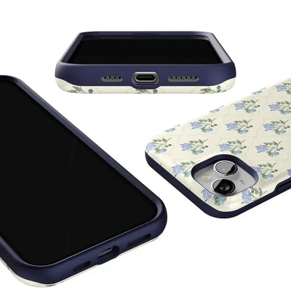 Vintage Garden | Blue Hydrangea Case iPhone Case get.casely