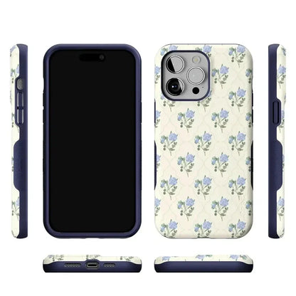 Vintage Garden | Blue Hydrangea Case iPhone Case get.casely