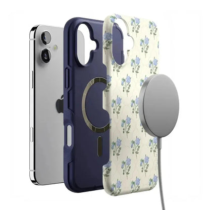 Vintage Garden | Blue Hydrangea Case iPhone Case get.casely