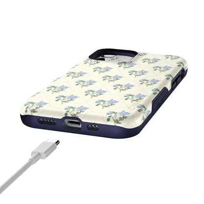 Vintage Garden | Blue Hydrangea Case iPhone Case get.casely