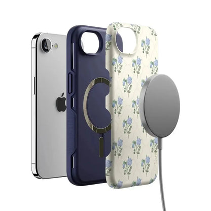 Vintage Garden | Blue Hydrangea Case iPhone Case get.casely