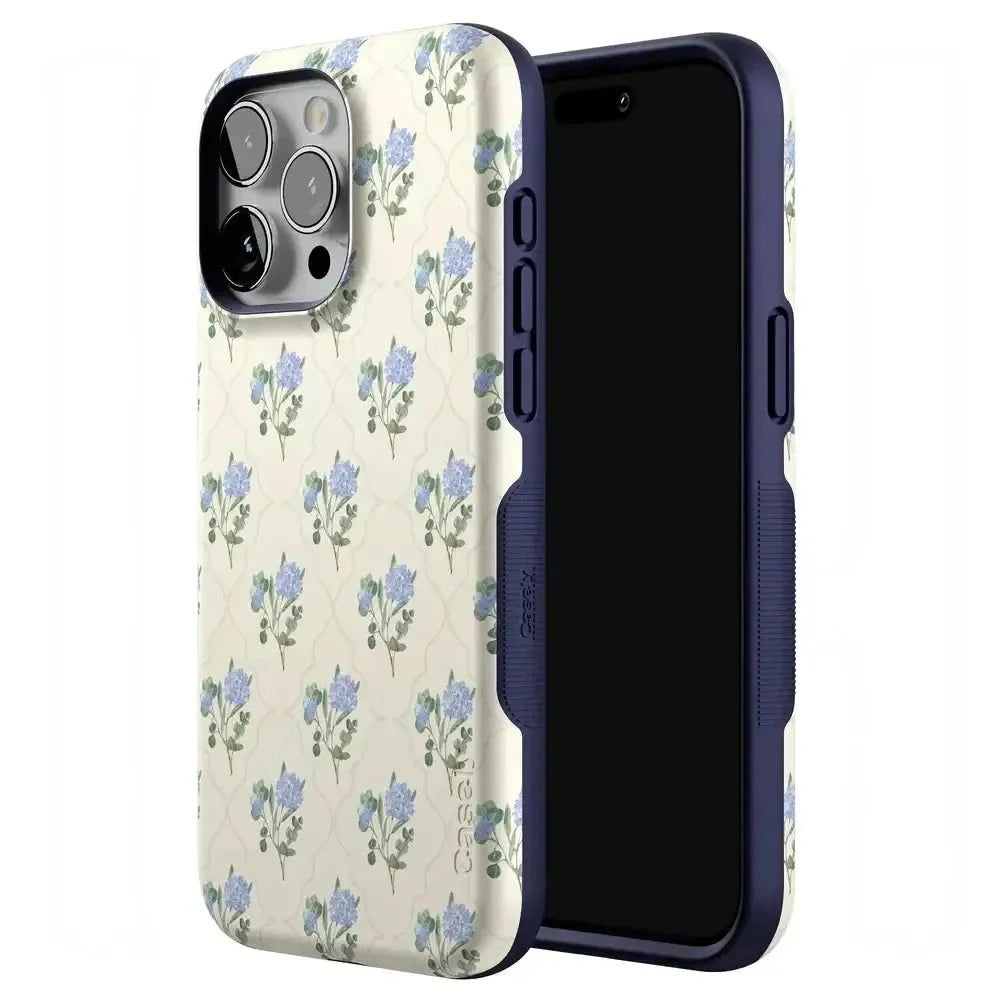 Vintage Garden | Blue Hydrangea Case iPhone Case get.casely