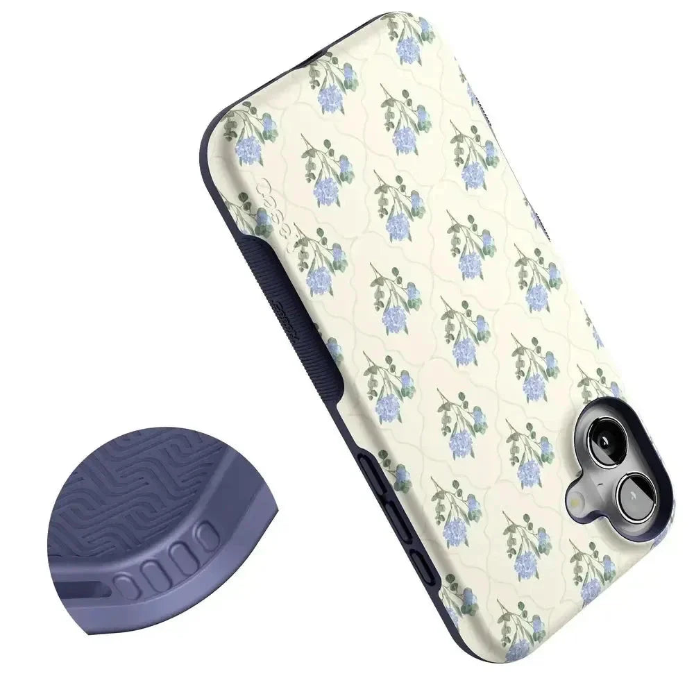 Vintage Garden | Blue Hydrangea Case iPhone Case get.casely