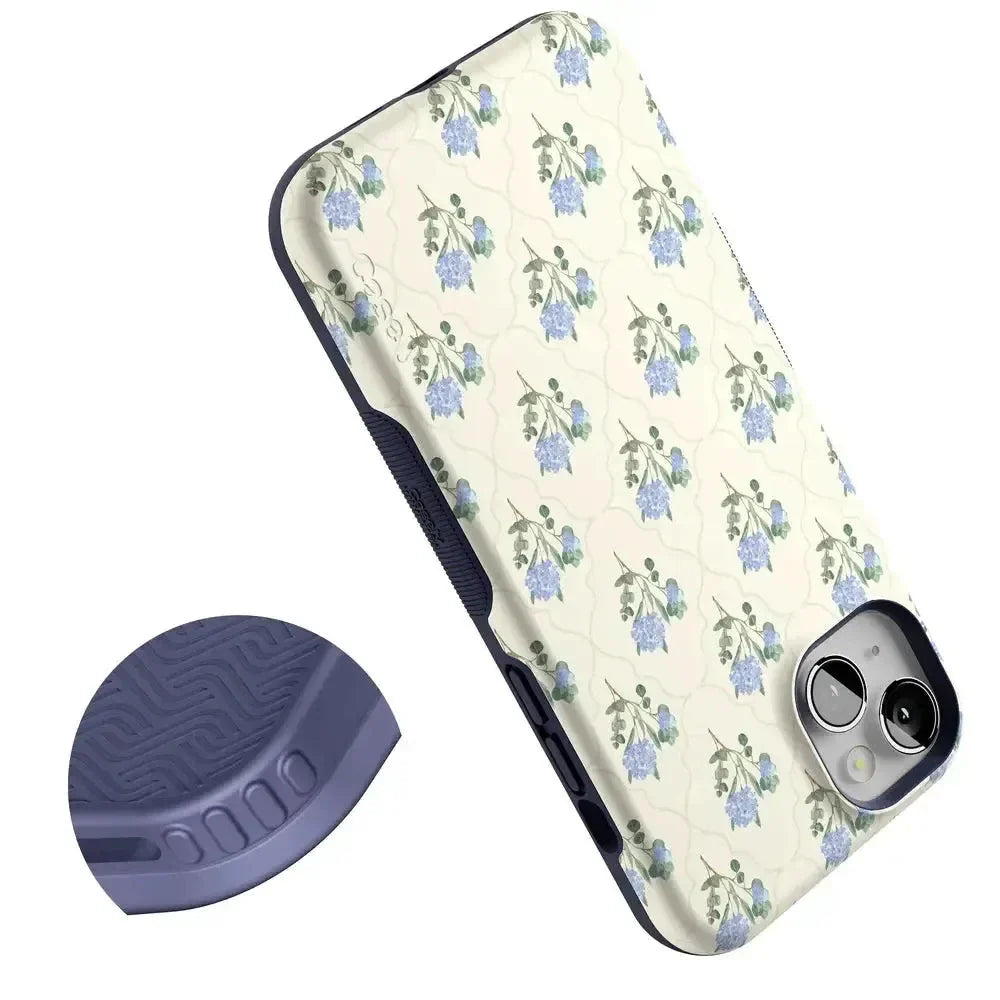 Vintage Garden | Blue Hydrangea Case iPhone Case get.casely