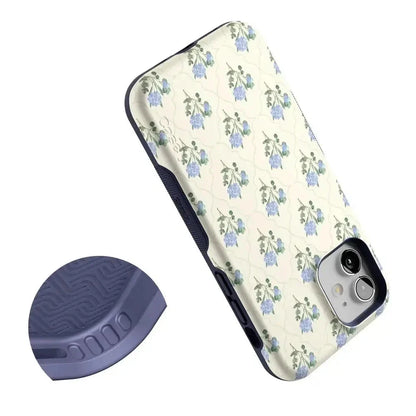 Vintage Garden | Blue Hydrangea Case iPhone Case get.casely