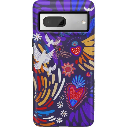 Viva La Vida | Frida Kahlo Collage Floral Google Pixel Case Google Pixel Case get.casely Bold Google Pixel 7