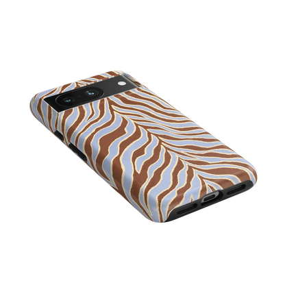 Untamed | Brown & Blue Zebra Case