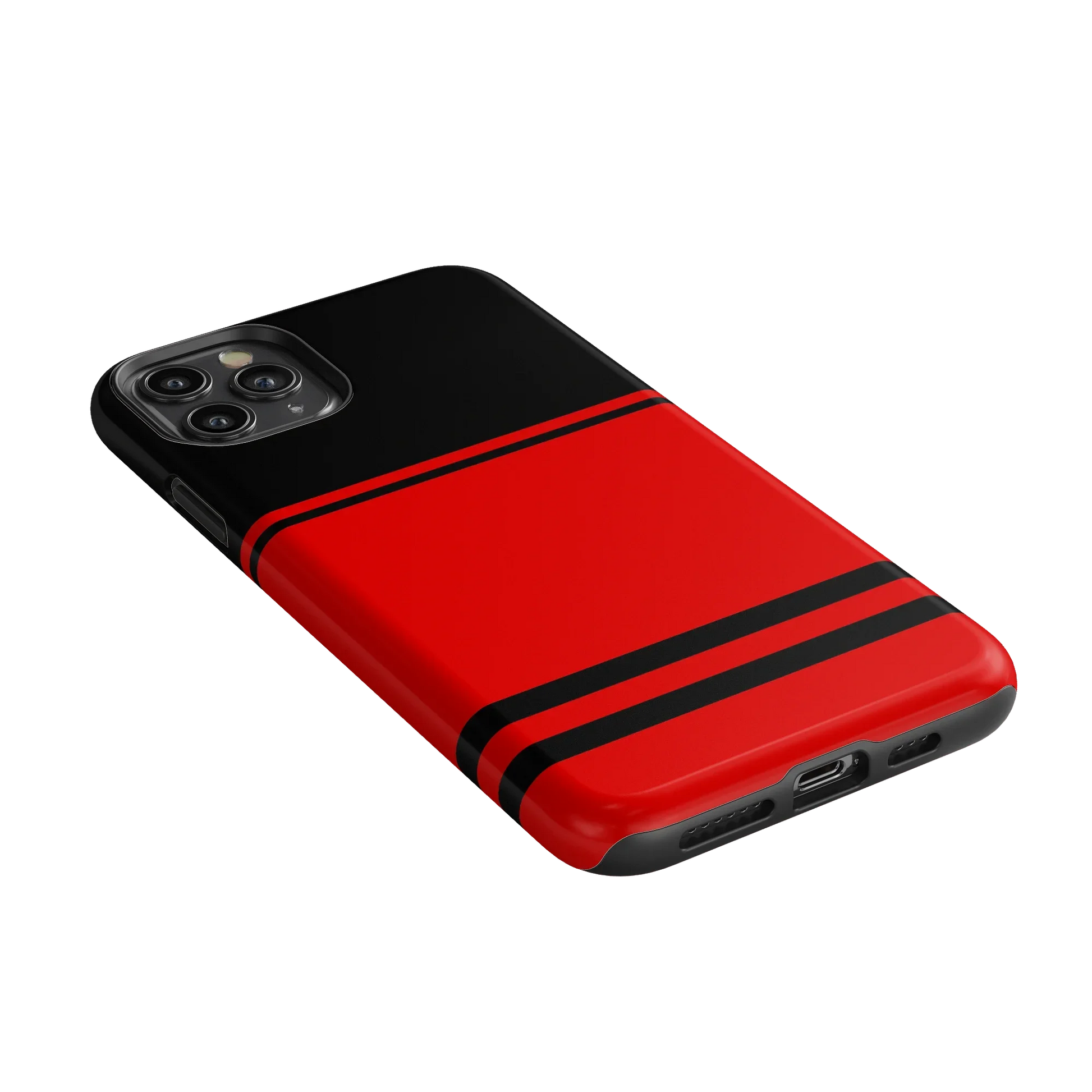 Storm Warning | Black & Red Stripes Case