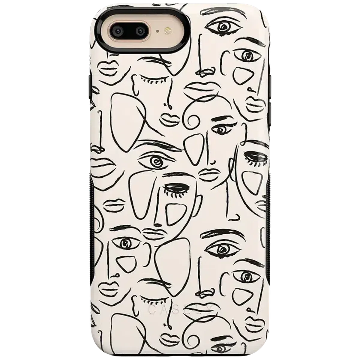 We're All Human | Minimal Face Art Case iPhone Case get.casely Bold iPhone 6/7/8 Plus
