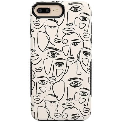 We're All Human | Minimal Face Art Case iPhone Case get.casely Bold iPhone 6/7/8 Plus