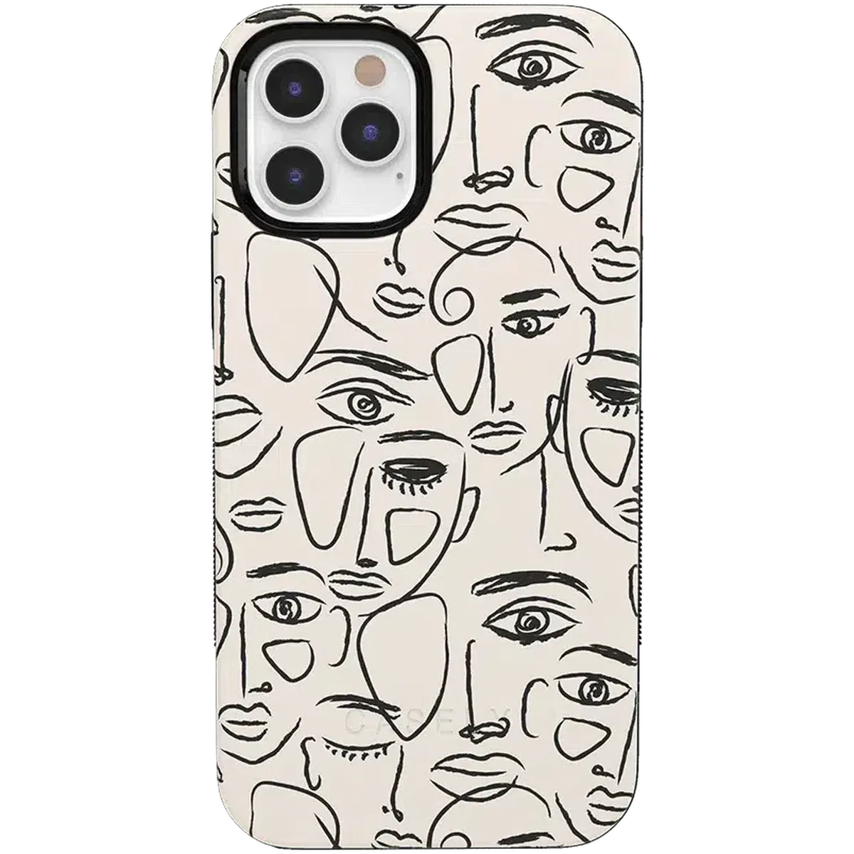 We're All Human | Minimal Face Art Case iPhone Case get.casely Bold iPhone 12 Pro Max