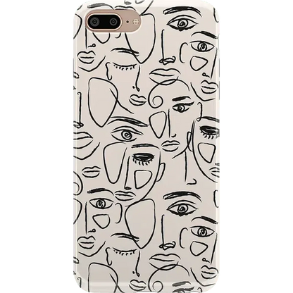 We're All Human | Minimal Face Art Case iPhone Case get.casely Classic iPhone 6/7/8 Plus
