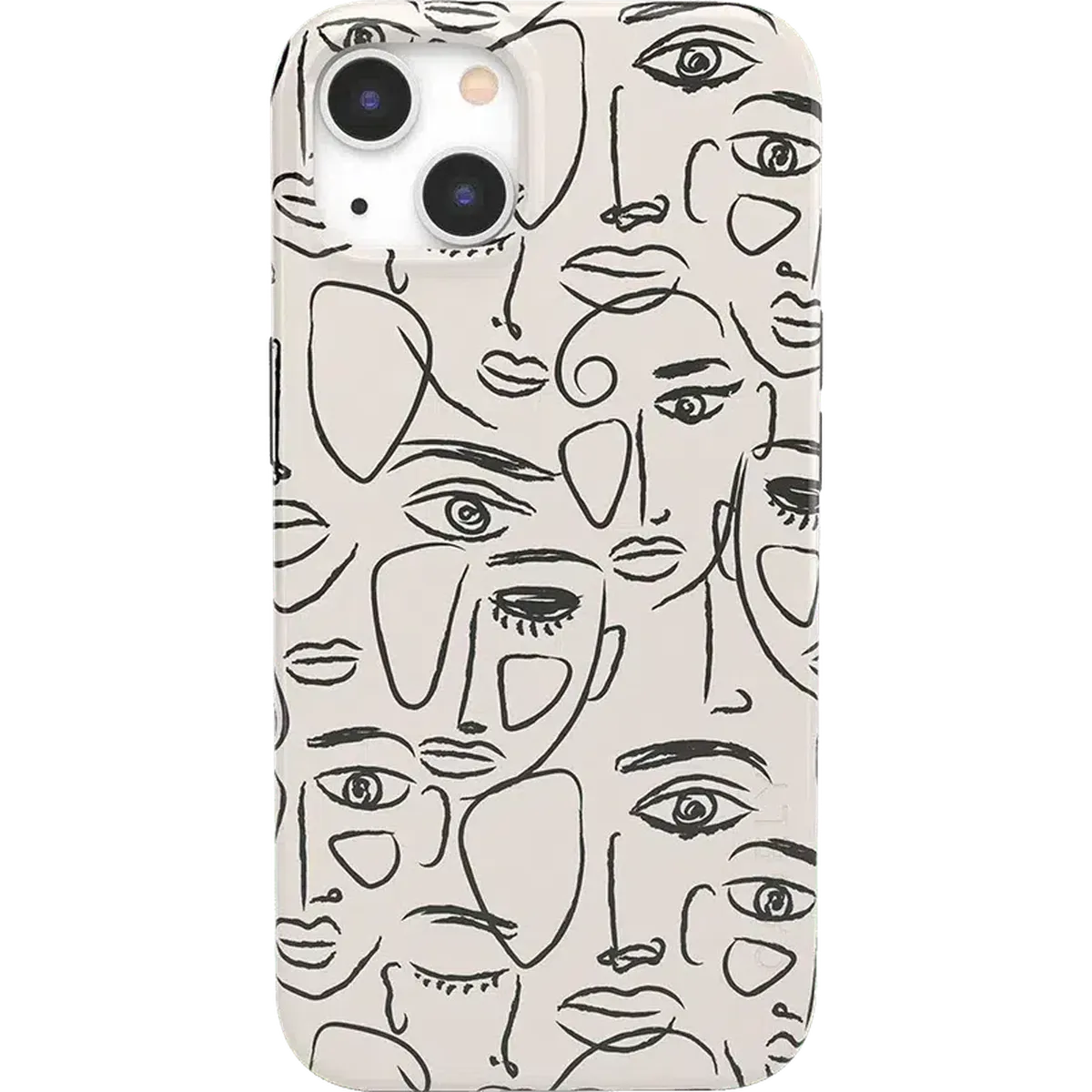 We're All Human | Minimal Face Art Case iPhone Case get.casely Classic + MagSafe® iPhone 13