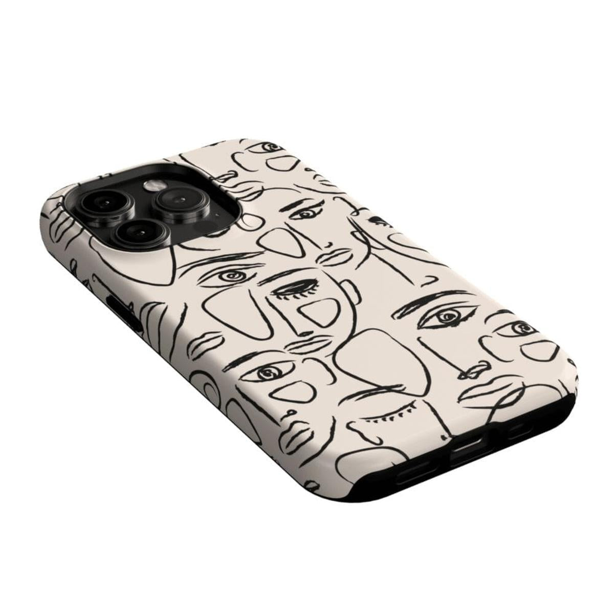 We're All Human | Minimal Face Art Case iPhone Case get.casely