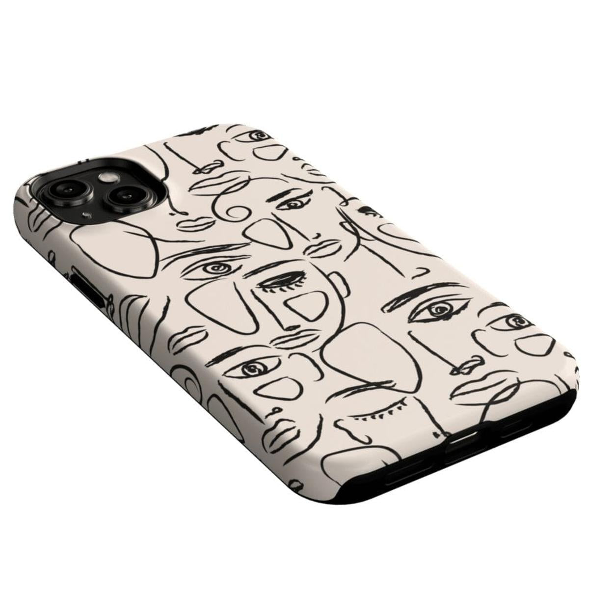 We're All Human | Minimal Face Art Case iPhone Case get.casely