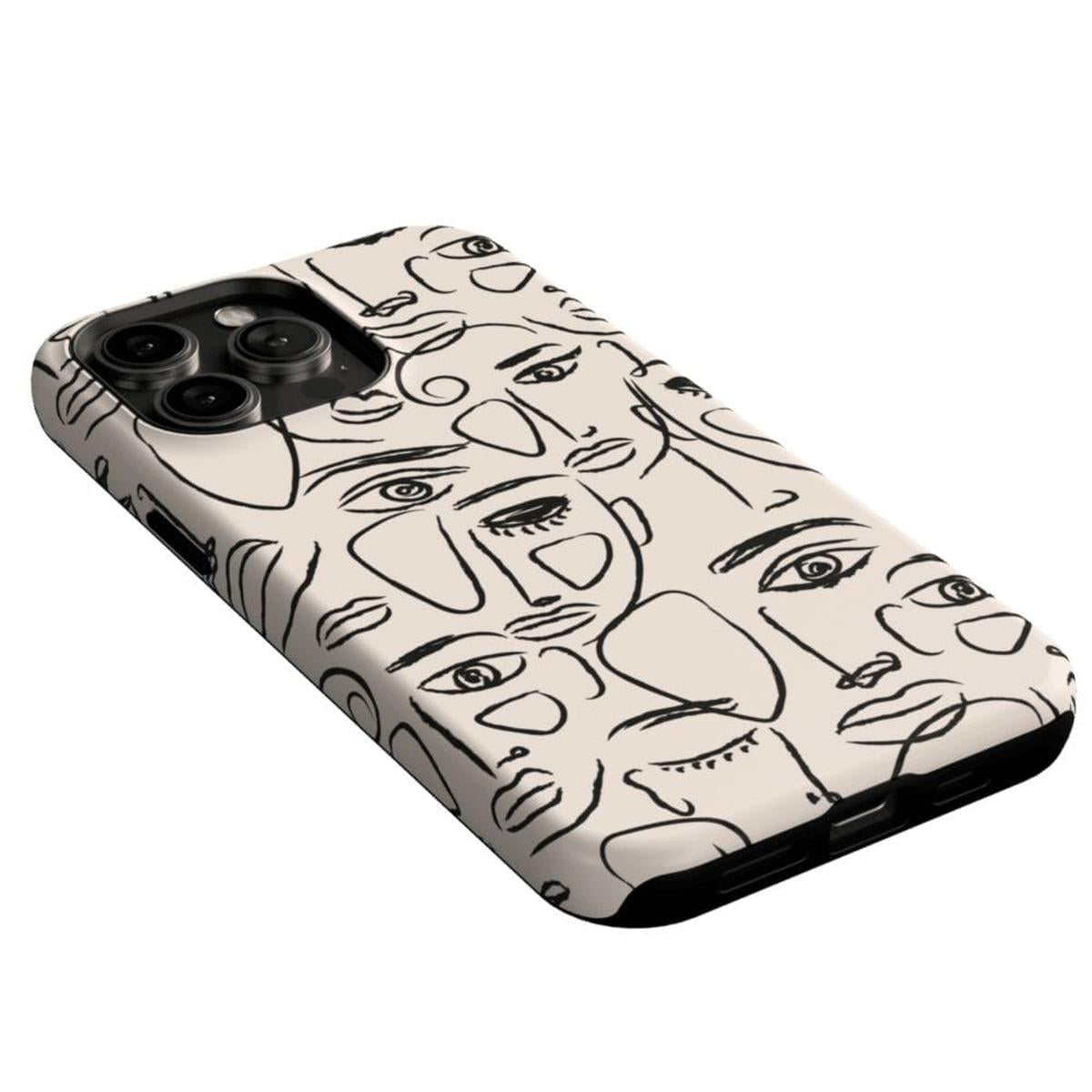 We're All Human | Minimal Face Art Case iPhone Case get.casely