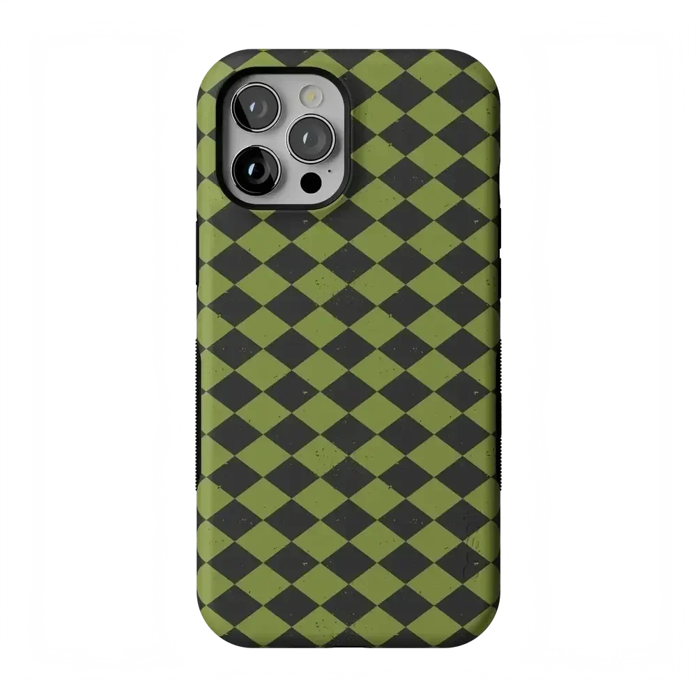 Wicked Hex | Green Checkered Case Phone Case get.casely Bold Flex + MagSafe® iPhone 12 Pro Max