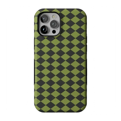 Wicked Hex | Green Checkered Case Phone Case get.casely Bold Flex + MagSafe® iPhone 12 Pro Max
