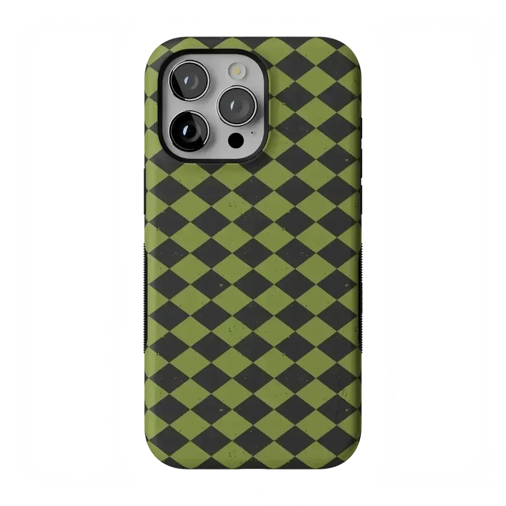 Wicked Hex | Green Checkered Case Phone Case get.casely Bold Flex + MagSafe® iPhone 15 Pro Max