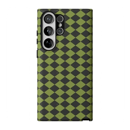 Wicked Hex | Green Checkered Case Phone Case get.casely Essential Galaxy S23 Ultra