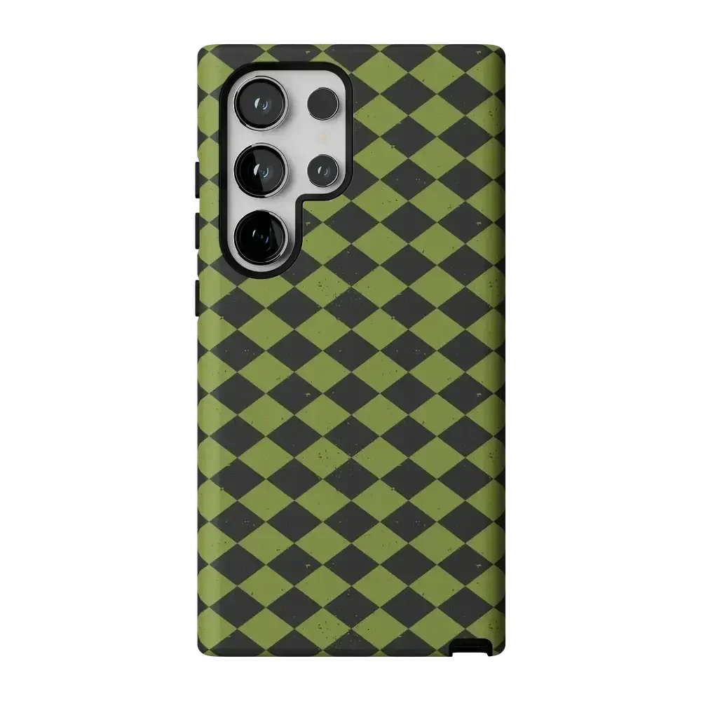 Wicked Hex | Green Checkered Case Phone Case get.casely Essential Galaxy S24 Ultra