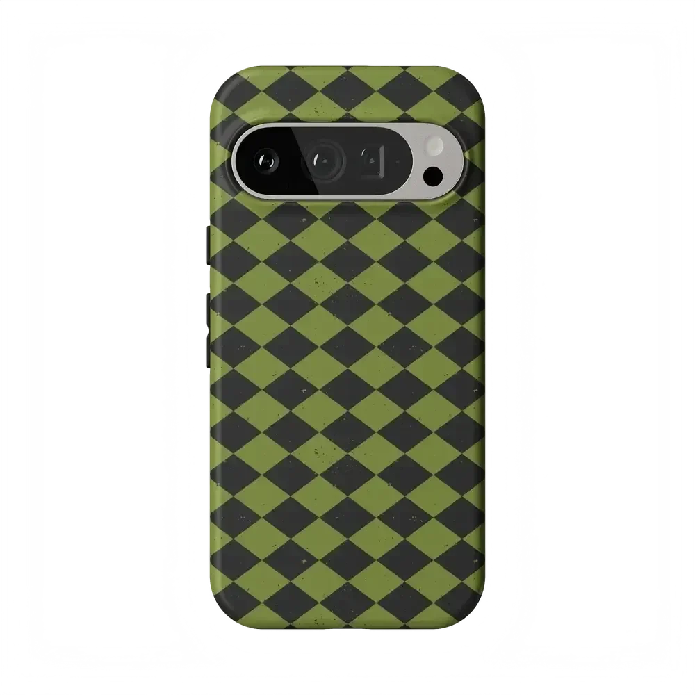 Wicked Hex | Green Checkered Case Phone Case get.casely Essential Google Pixel 9 Pro
