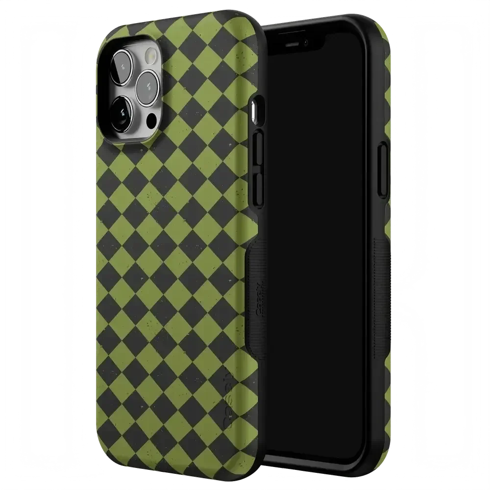 Wicked Hex | Green Checkered Case Phone Case get.casely