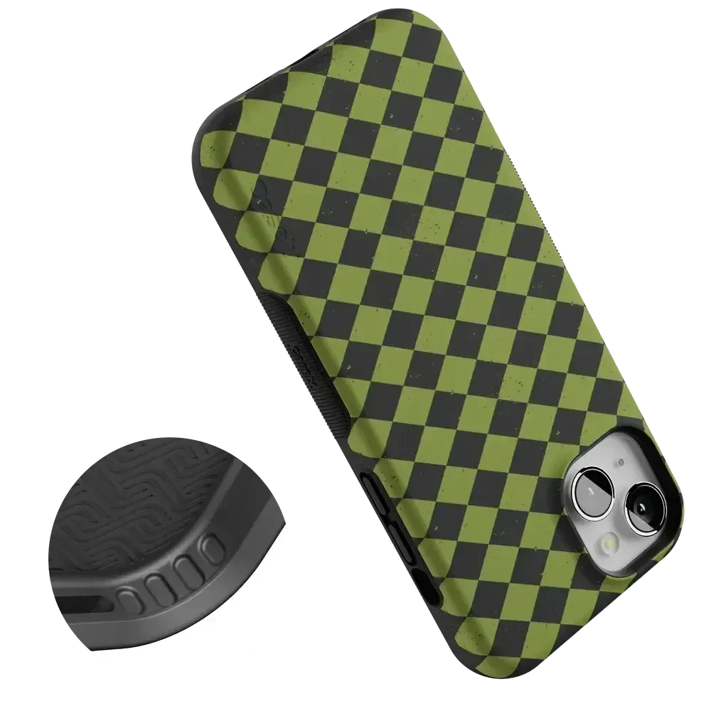 Wicked Hex | Green Checkered Case Phone Case get.casely
