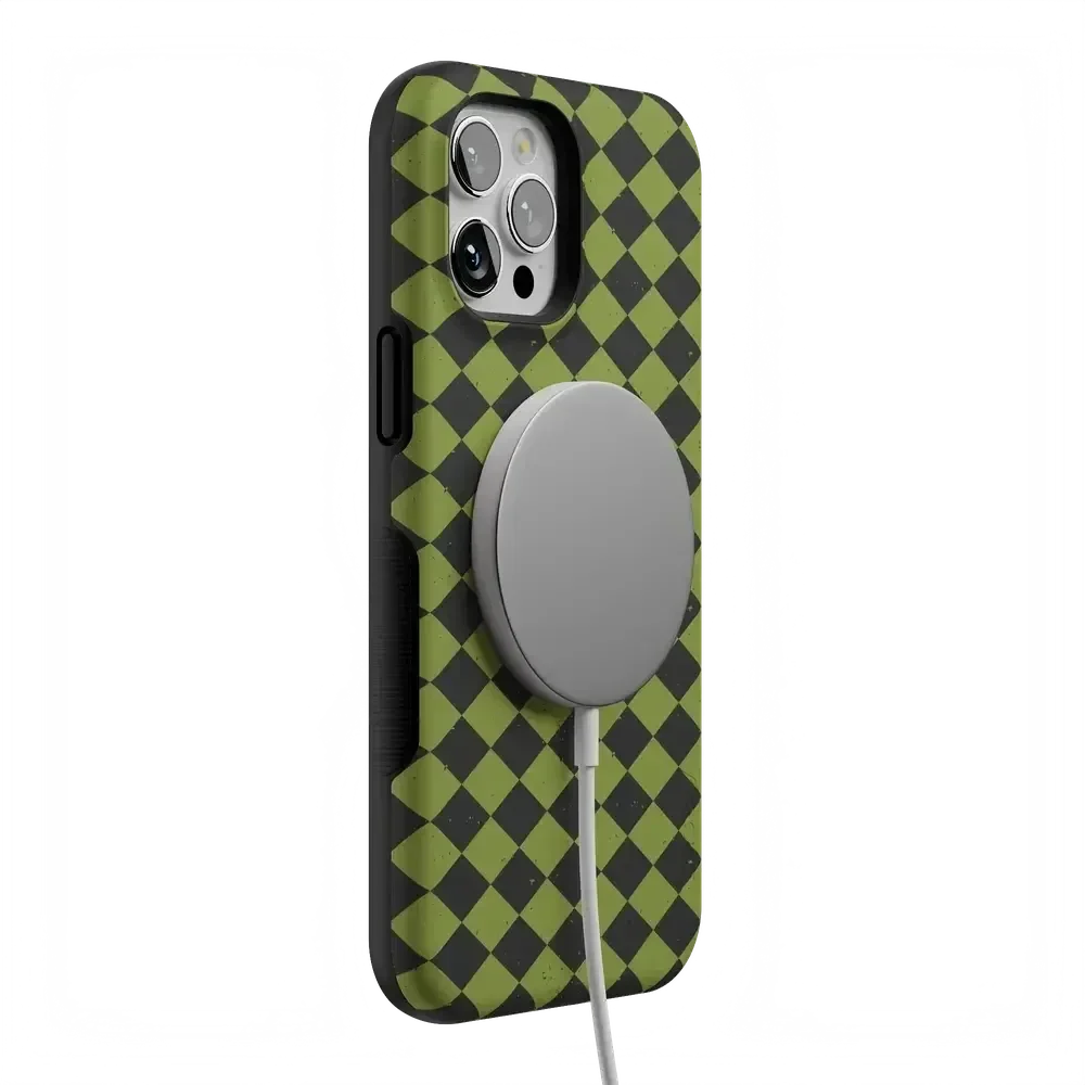 Wicked Hex | Green Checkered Case Phone Case get.casely