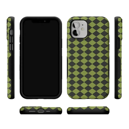 Wicked Hex | Green Checkered Case Phone Case get.casely
