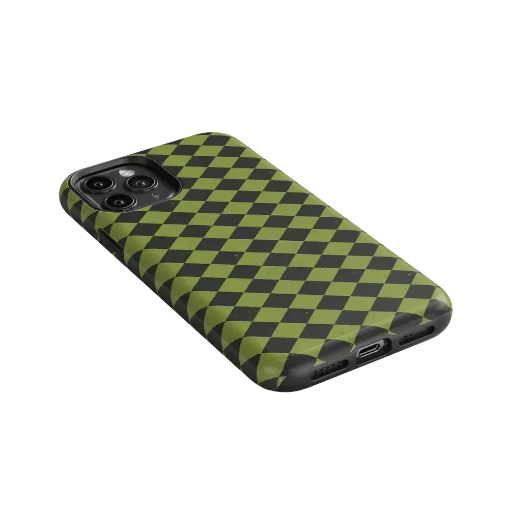 Wicked Hex | Green Checkered Case Phone Case get.casely