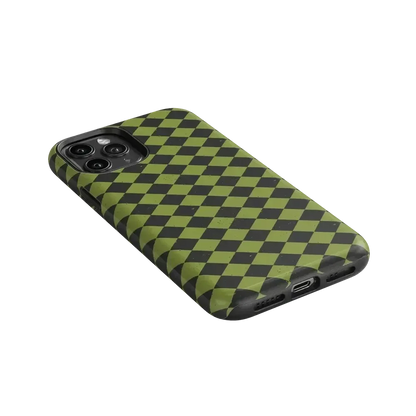 Wicked Hex | Green Checkered Case Phone Case get.casely