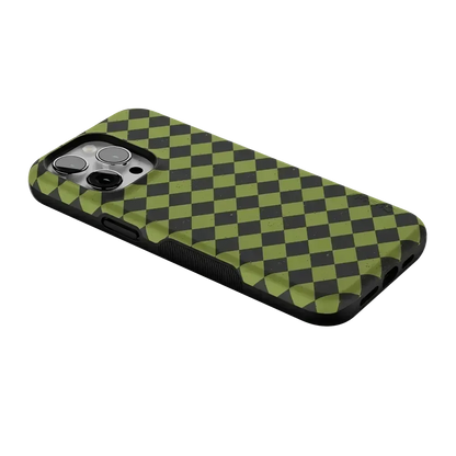 Wicked Hex | Green Checkered Case Phone Case get.casely