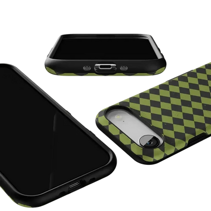 Wicked Hex | Green Checkered Case Phone Case get.casely