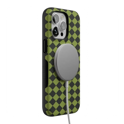 Wicked Hex | Green Checkered Case Phone Case get.casely