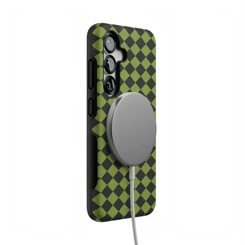 Wicked Hex | Green Checkered Case Phone Case get.casely