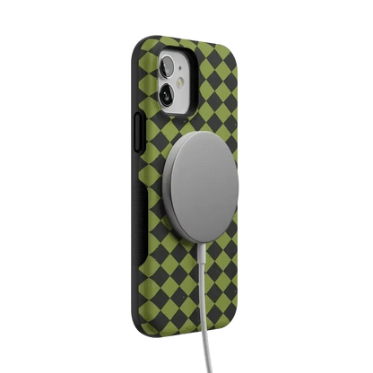 Wicked Hex | Green Checkered Case Phone Case get.casely