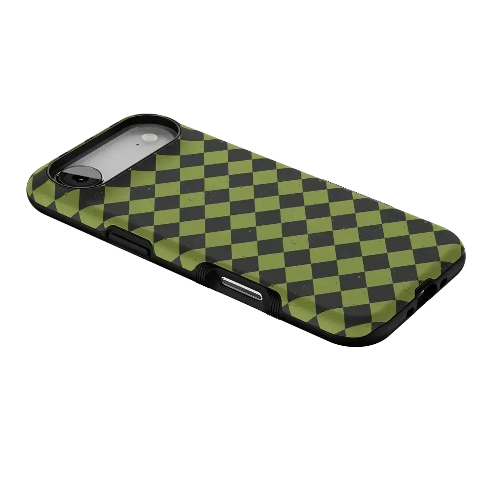 Wicked Hex | Green Checkered Case Phone Case get.casely