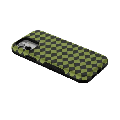 Wicked Hex | Green Checkered Case Phone Case get.casely