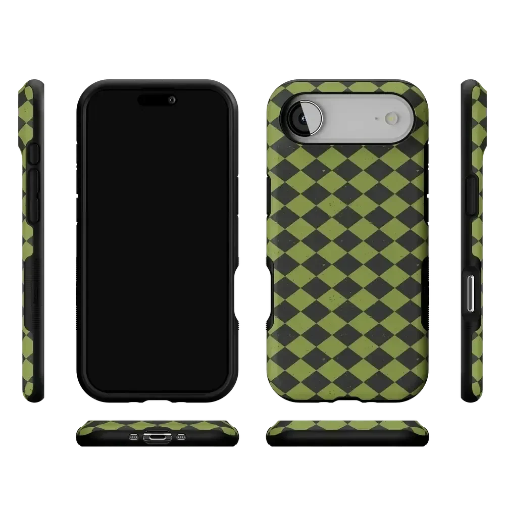 Wicked Hex | Green Checkered Case Phone Case get.casely