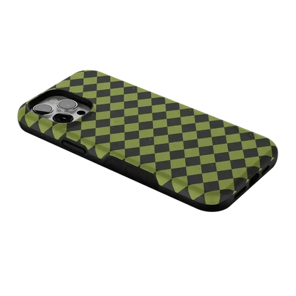 Wicked Hex | Green Checkered Case Phone Case get.casely