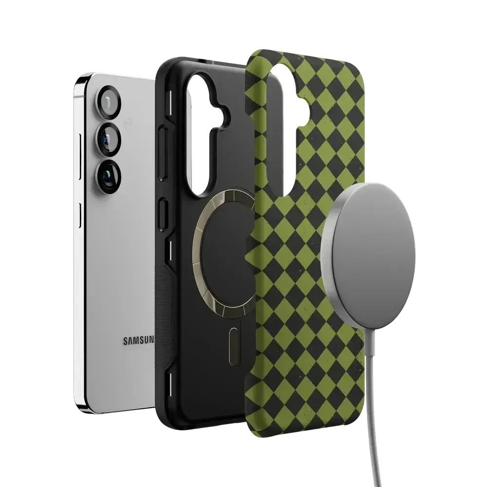 Wicked Hex | Green Checkered Case Phone Case get.casely