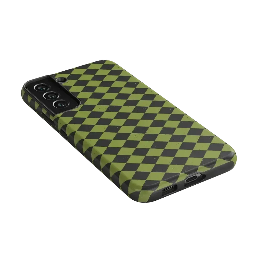 Wicked Hex | Green Checkered Case Phone Case get.casely