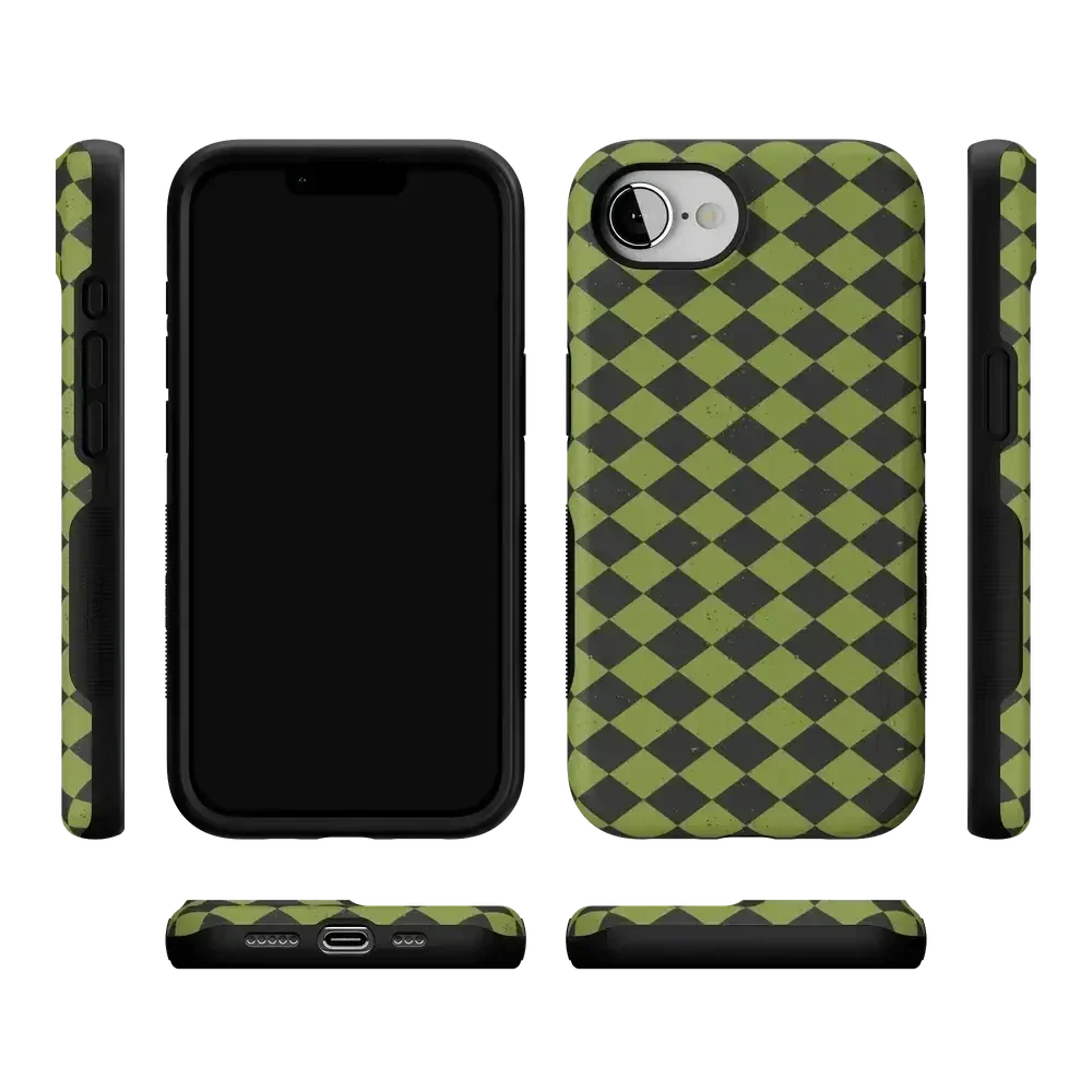 Wicked Hex | Green Checkered Case Phone Case get.casely