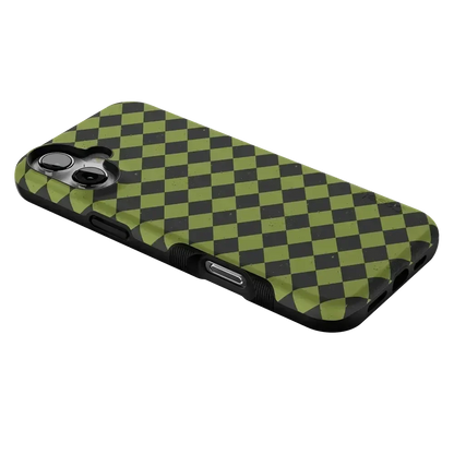 Wicked Hex | Green Checkered Case Phone Case get.casely