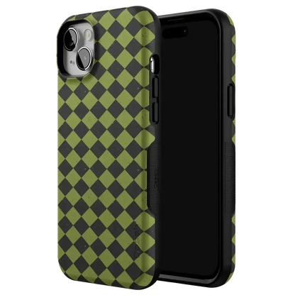 Wicked Hex | Green Checkered Case Phone Case get.casely