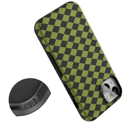 Wicked Hex | Green Checkered Case Phone Case get.casely